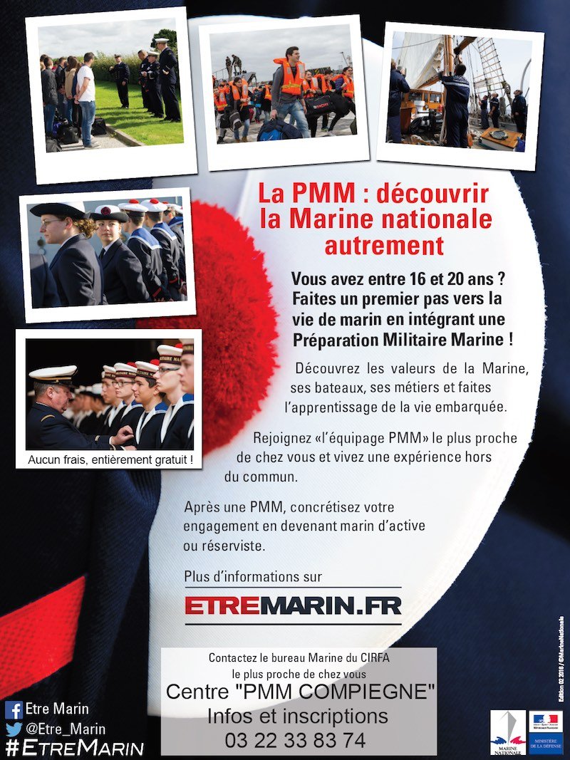 Préparation Militaire Marine de Compiègne : cycle de septembre 2017